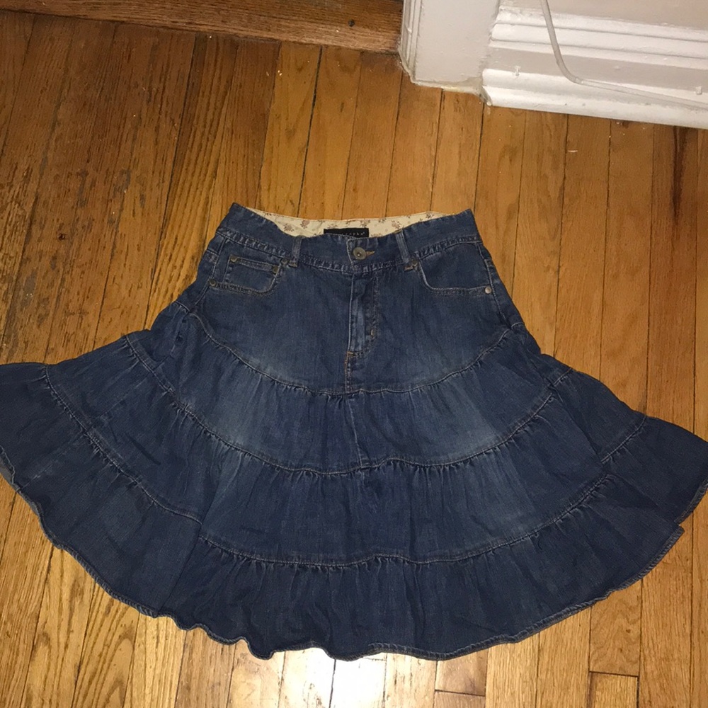 western inspired ruffle skirt